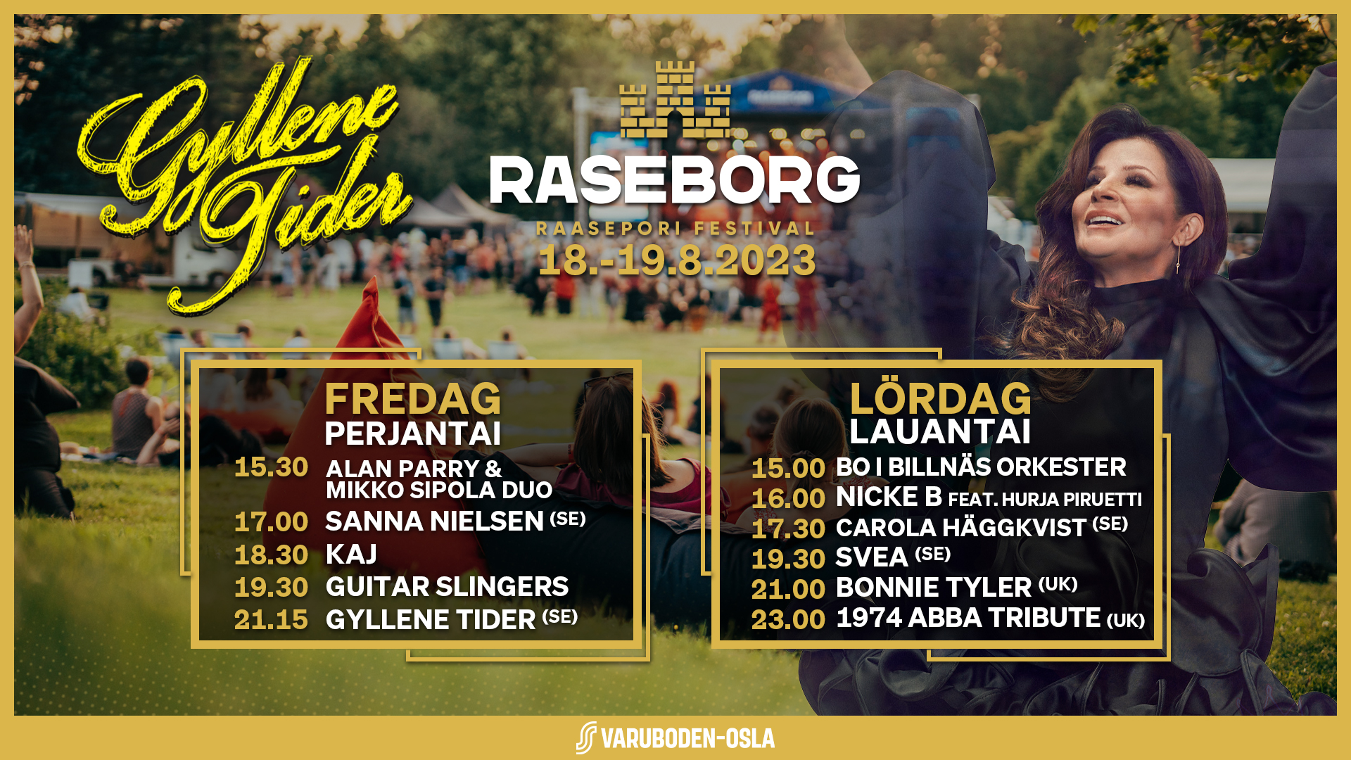 Raasepori Festivaliin brittiyhtye 1974 Abba Tribute - perjantain ...